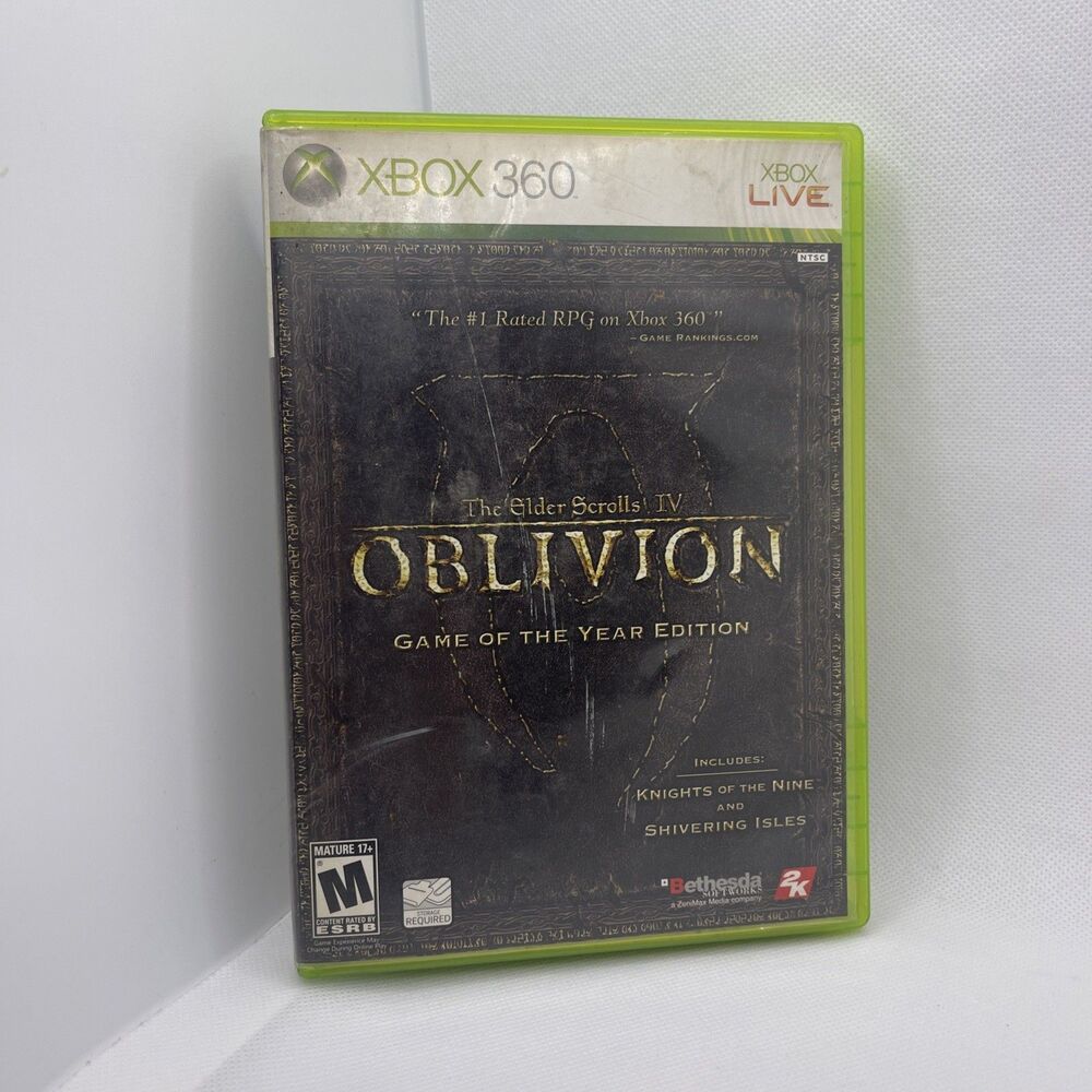 The Elder Scrolls IV Oblivion Game of the Year Xbox 360 Complete CIB w/ Map